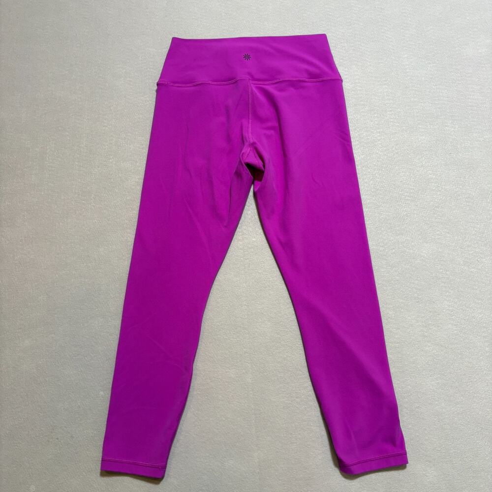 Athleta Leggings Women's Medium Magenta Purple High Rise 7/8 Crop Athletic
